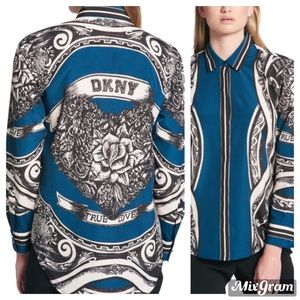 NWOT DKNY European Scarf Print True Love Sz M